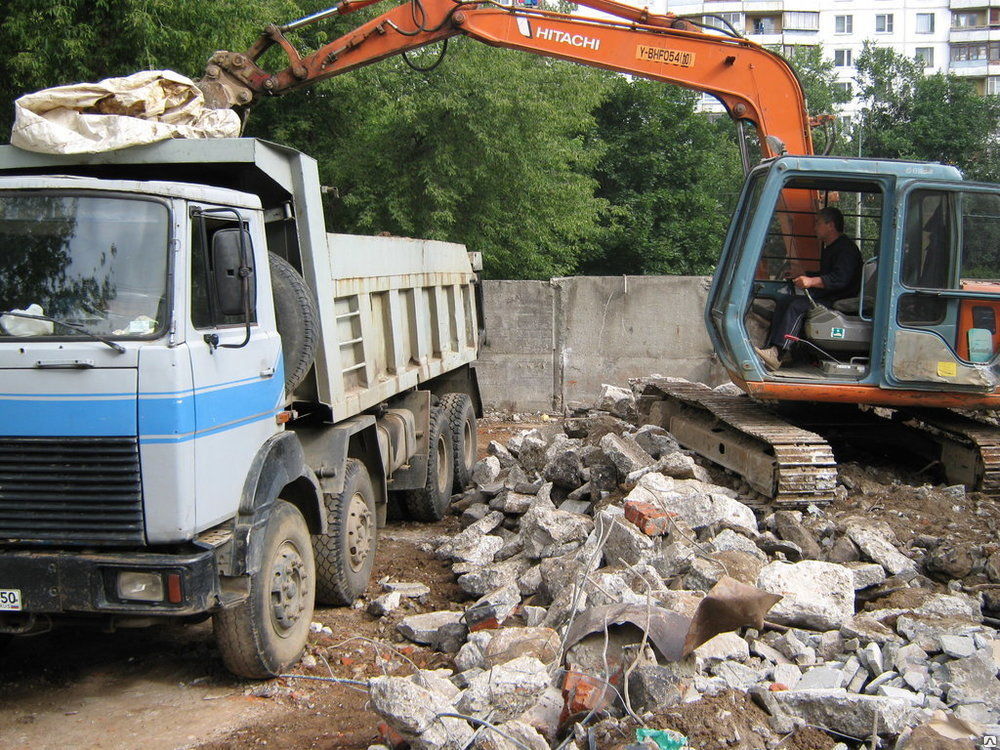 Погрузка и вывоз строительного мусора в Заокском районе